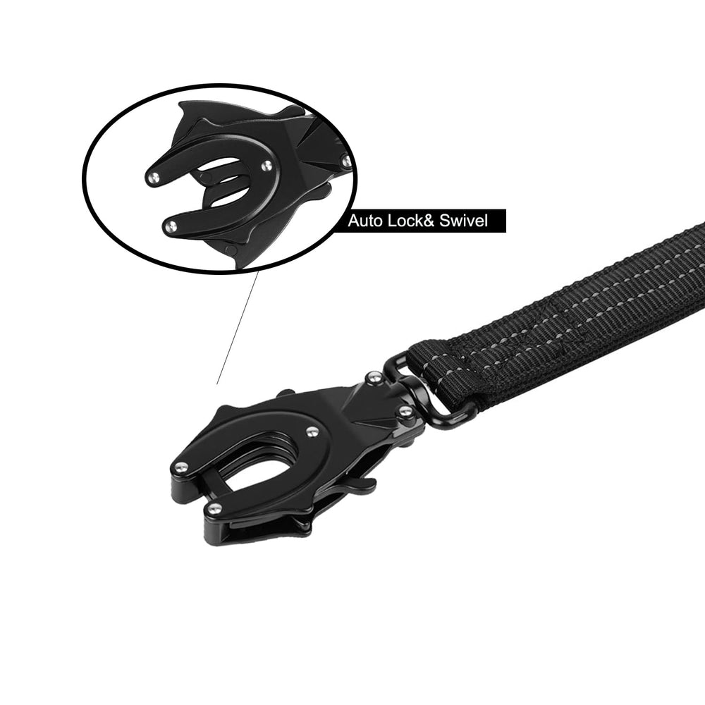 ICEFANG tactical dog leash quick-release clasp for easy, secure attachment.