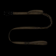 ICEFANG Tactical Dog Leash shock-absorbing elastic section reduces sudden jerks.