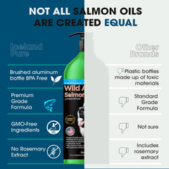Iceland Pure Wild Alaskan Salmon Oil cat bottle promotes glossy coat and immune wellness