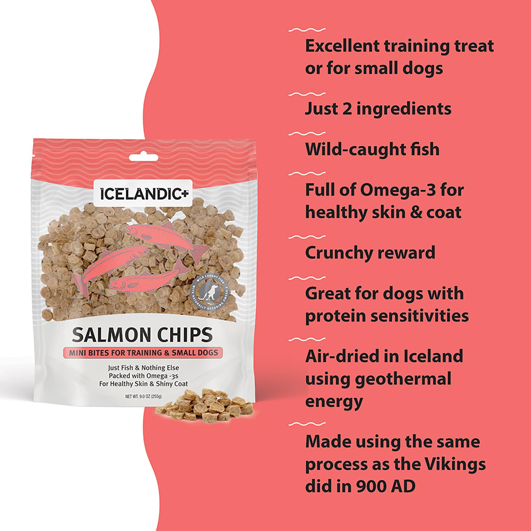 Icelandic+ training-treat close-up — tiny reward bites for training.