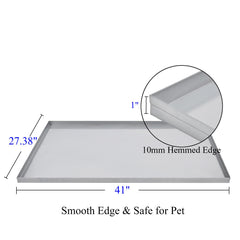 ICITYWALL galvanized tray close-up shows rust-proof coating for easy cleanup.