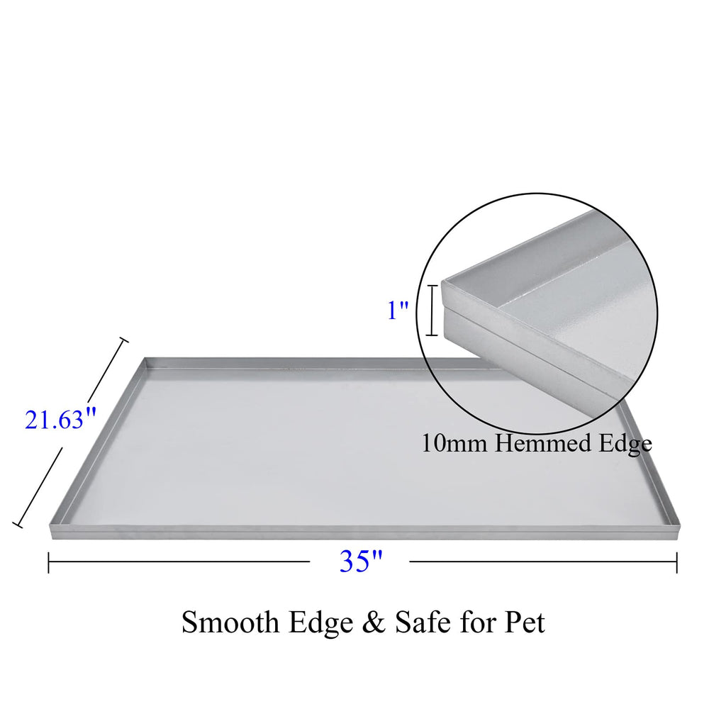 ICITYWALL 10mm hemmed-edge tray providing a safe, smooth edge for dogs