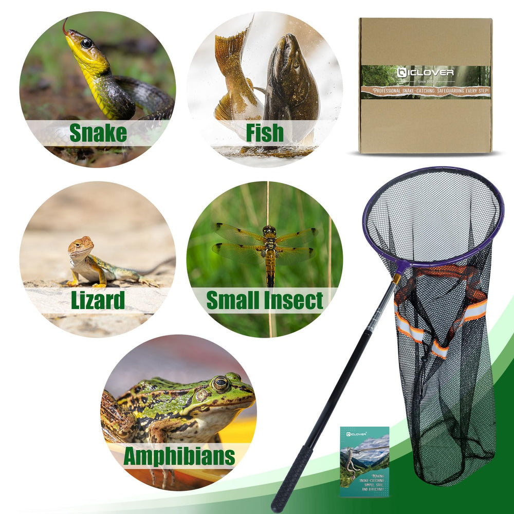 IC ICLOVER snake catcher in yard use for safe outdoor handling.