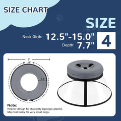 ICOYEA soft donut collar fabric close-up shows breathable materials for cooler wear