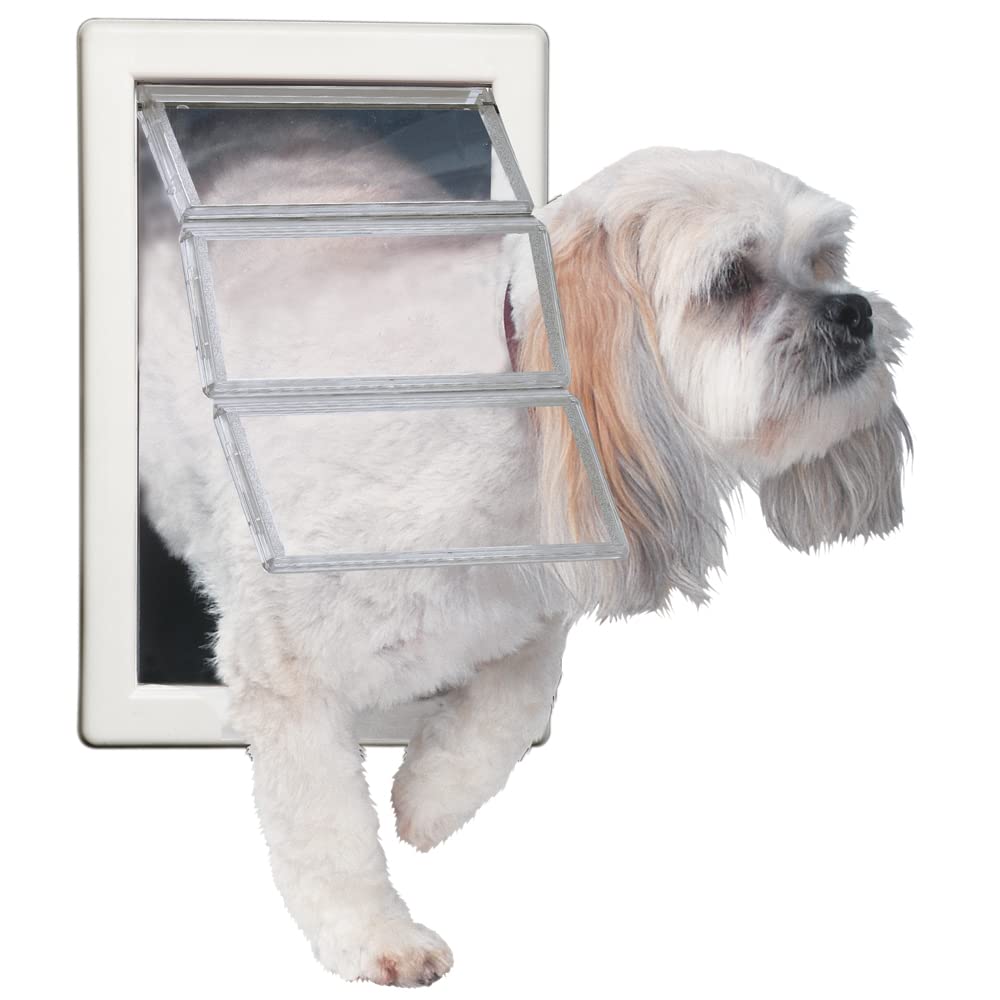 Ideal Pet Products Air Seal door uses dual-pane Lexan panels to reduce drafts.