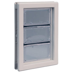 Ideal Pet Products Air Seal door with telescoping frame offers secure, weather-ready entry.
