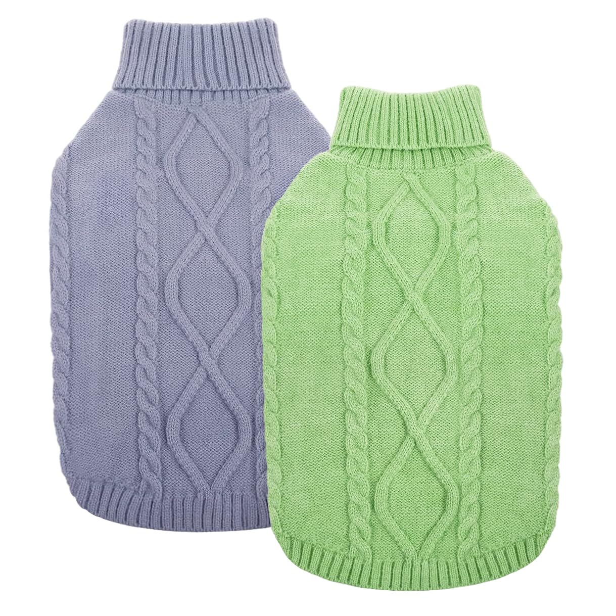 Idepet Classic dog sweater back view showing seamless fit and style