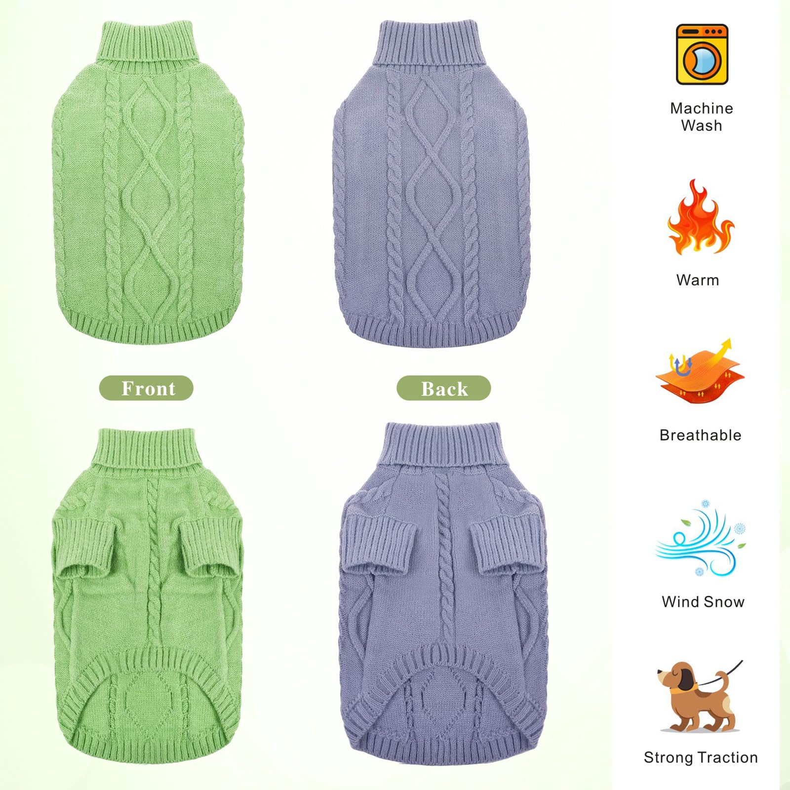 Idepet Classic knit closeup featuring soft high-density acrylic yarn texture