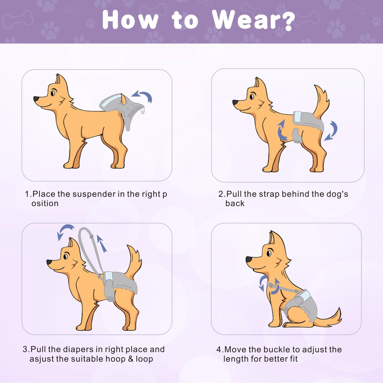 Idepet size chart XS to XL to fit small and medium dogs