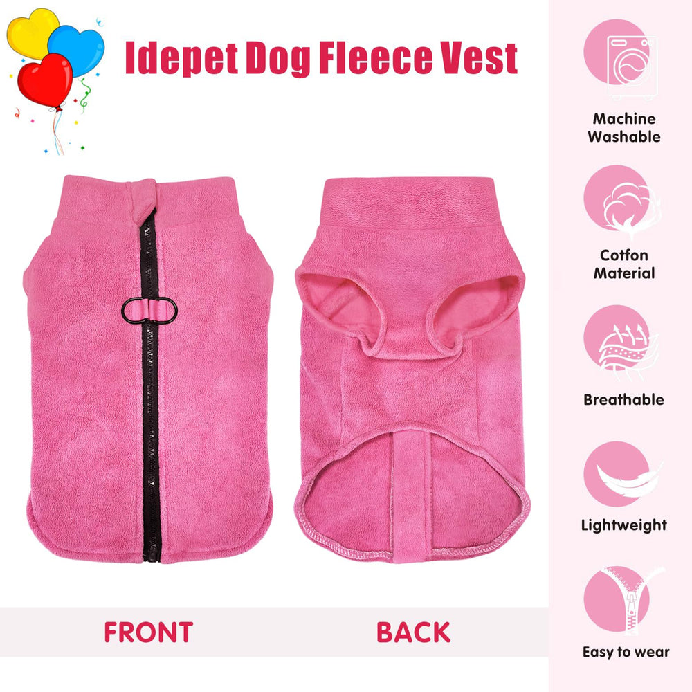 Idepet vest side with double D rings for secure leash attachment