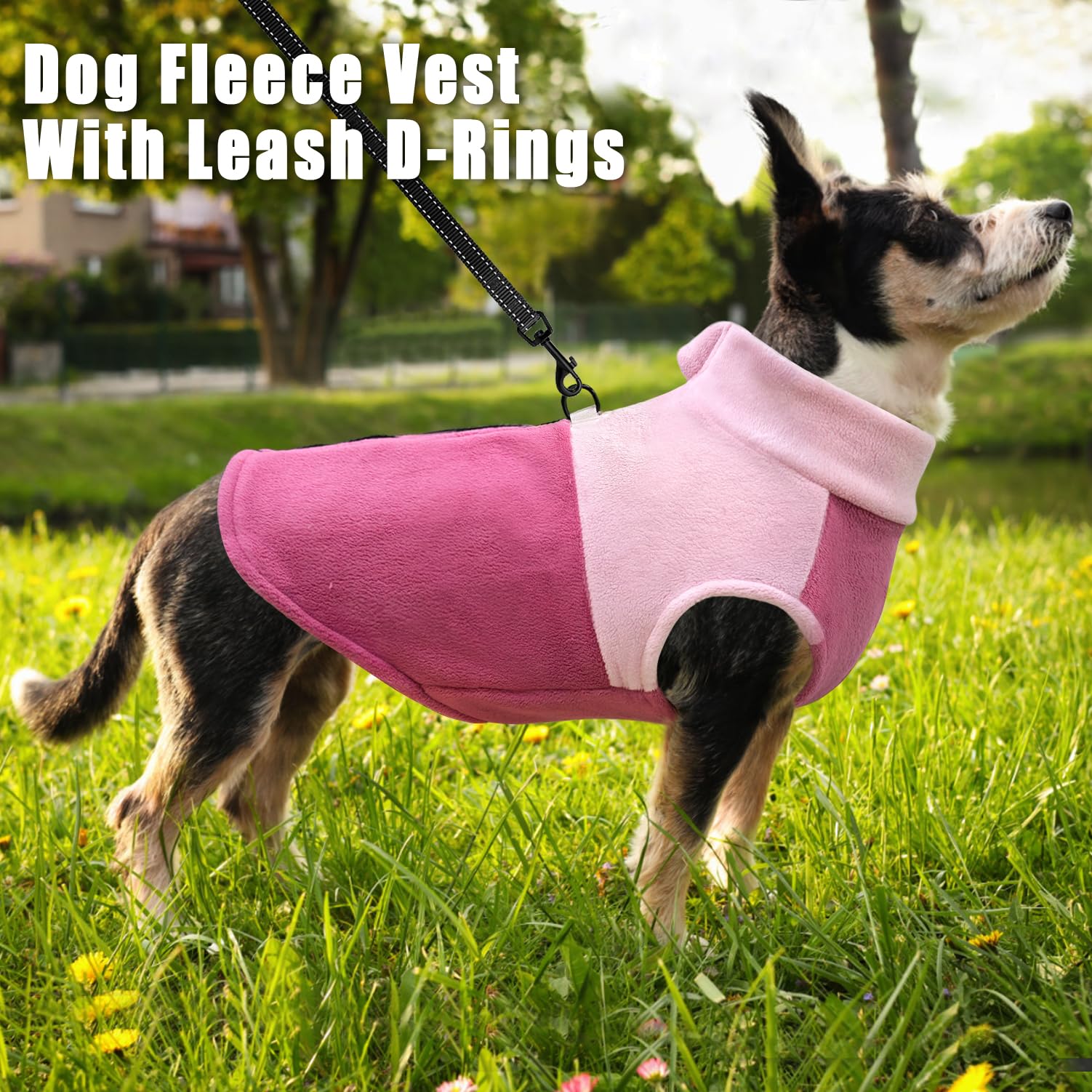 Idepet Pink rose vest highlights stylish warmth for chilly days