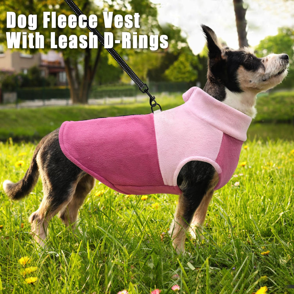Idepet Pink rose vest highlights stylish warmth for chilly days