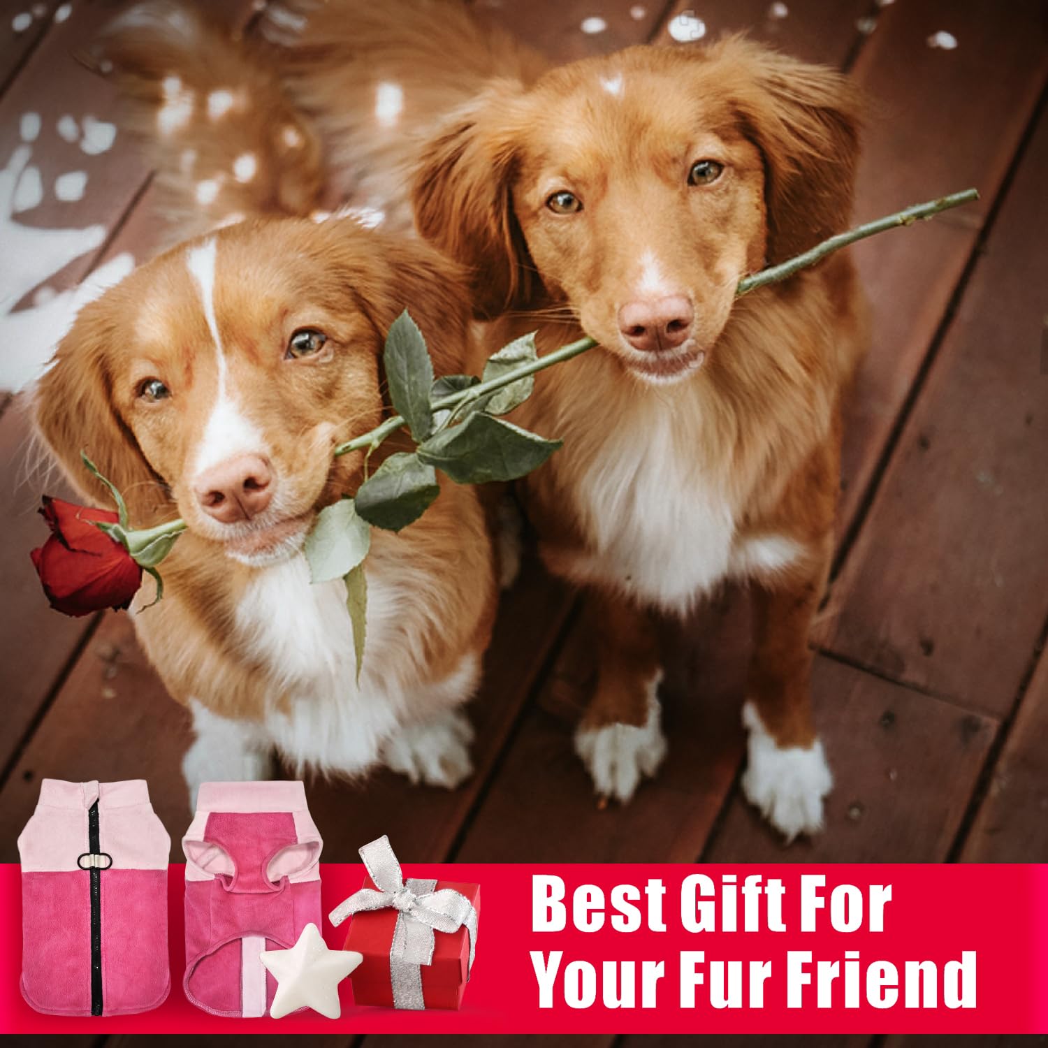 Idepet XXL pink vest shows proper fit for small-to-medium dogs
