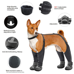 Idepet suspender boots highlight waterproof upper for rainy day protection