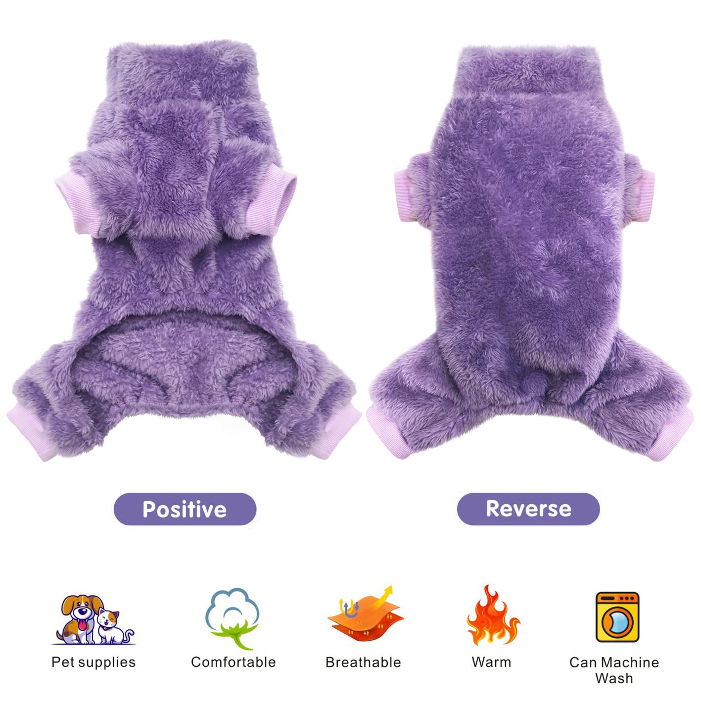 Idepet easy-care dog onesie machine washable fabric suggests effortless cleanups.