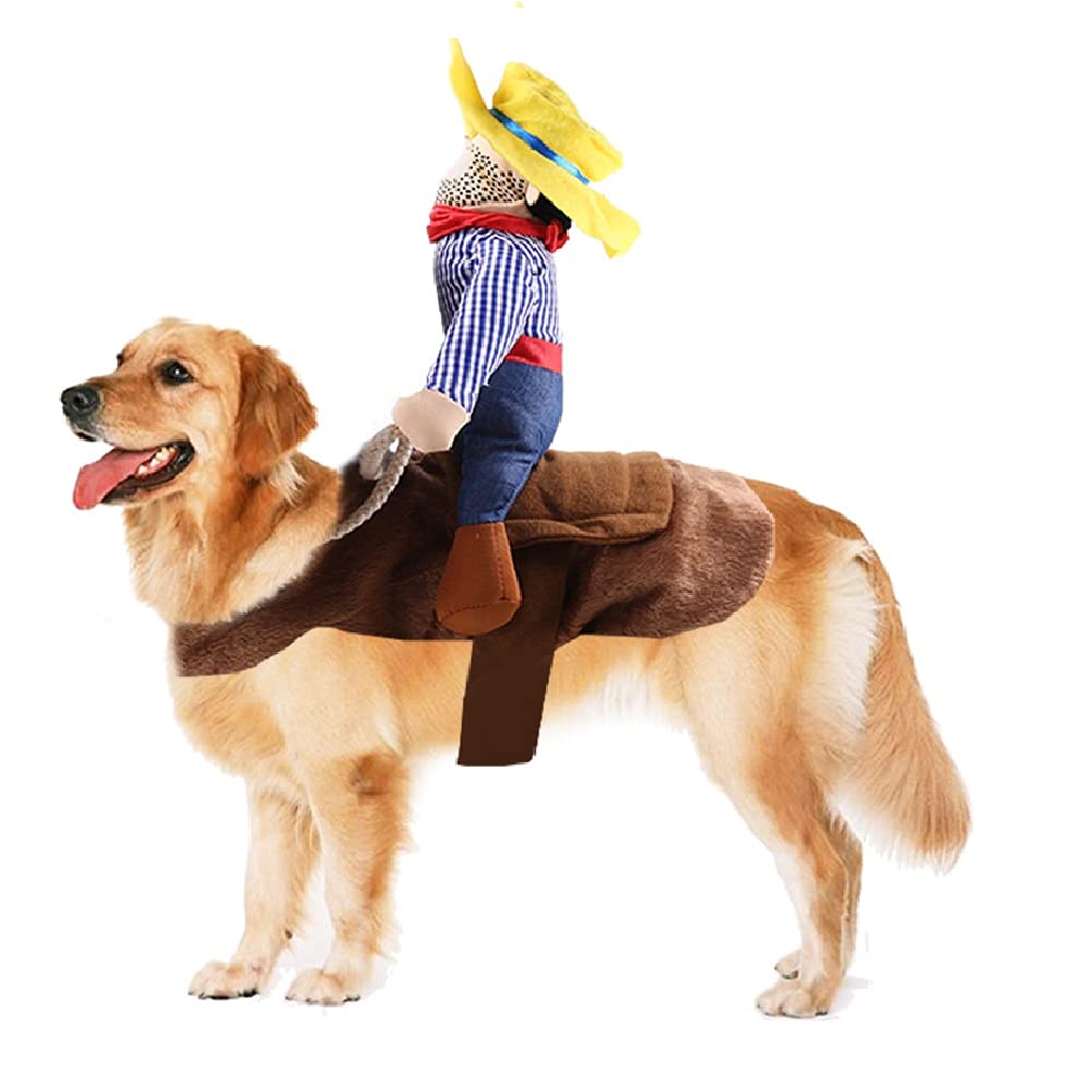 Idepet Halloween cowboy dog costume front view boosts street-style admiration