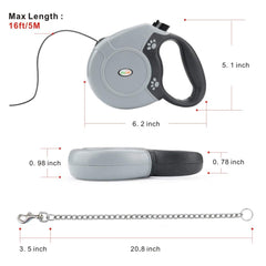 Idepet anti-chewing stainless chain helps deter nibbles while keeping your dog secure.