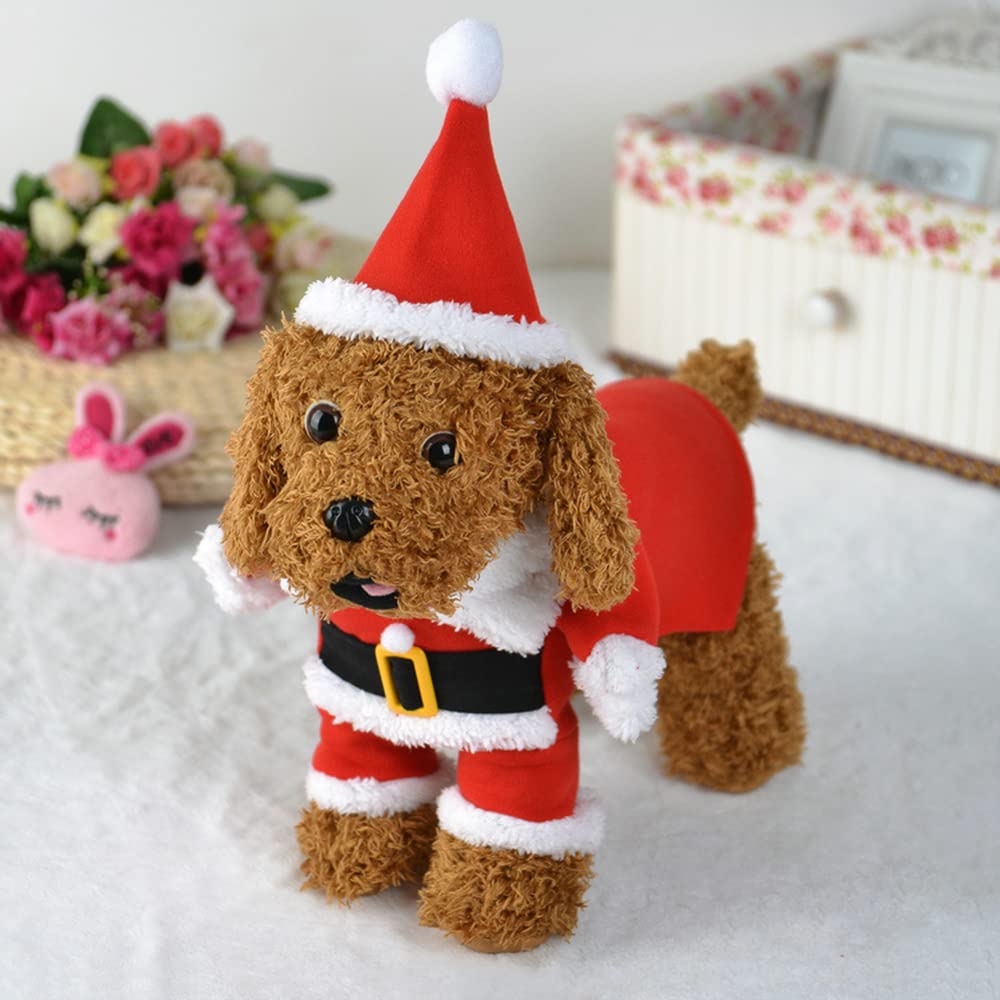 Idepet Santa dog costume size chart clarifies fit for reliable sizing.
