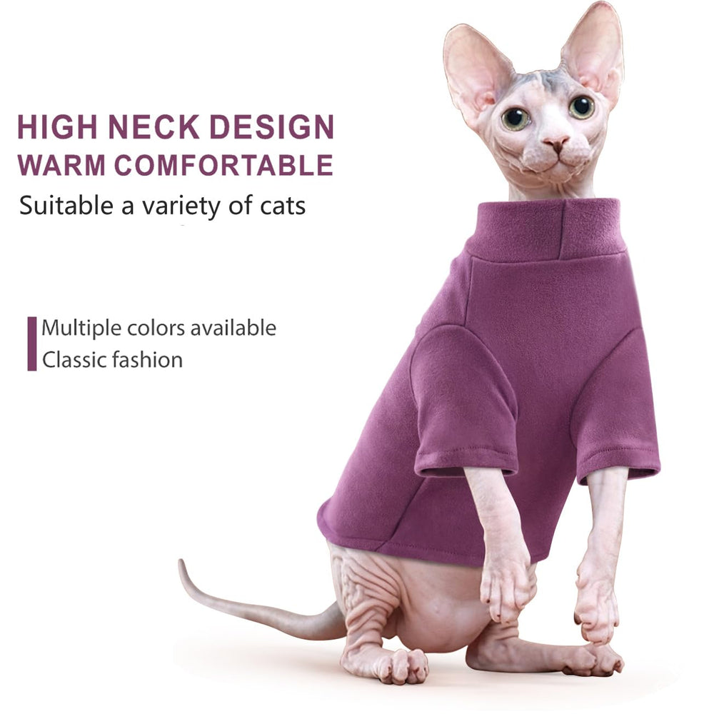Idepet Sphynx sweater pullover design for easy dressing.