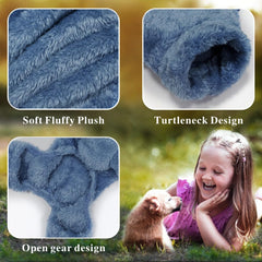 Idepet Velvet dog pajamas belly-opening design for easy potty breaks during walks.