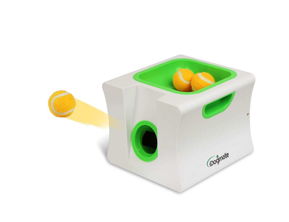 IDOGMATE small-ball-launcher-outdoor-play promotes energetic fetch for small dogs.