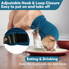 IDOMIK dog ear cover highlights stretchy fabric for natural movement.