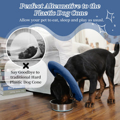 IDOMIK Dog Recovery Collar adjustable design fits different head sizes for secure snug wear.