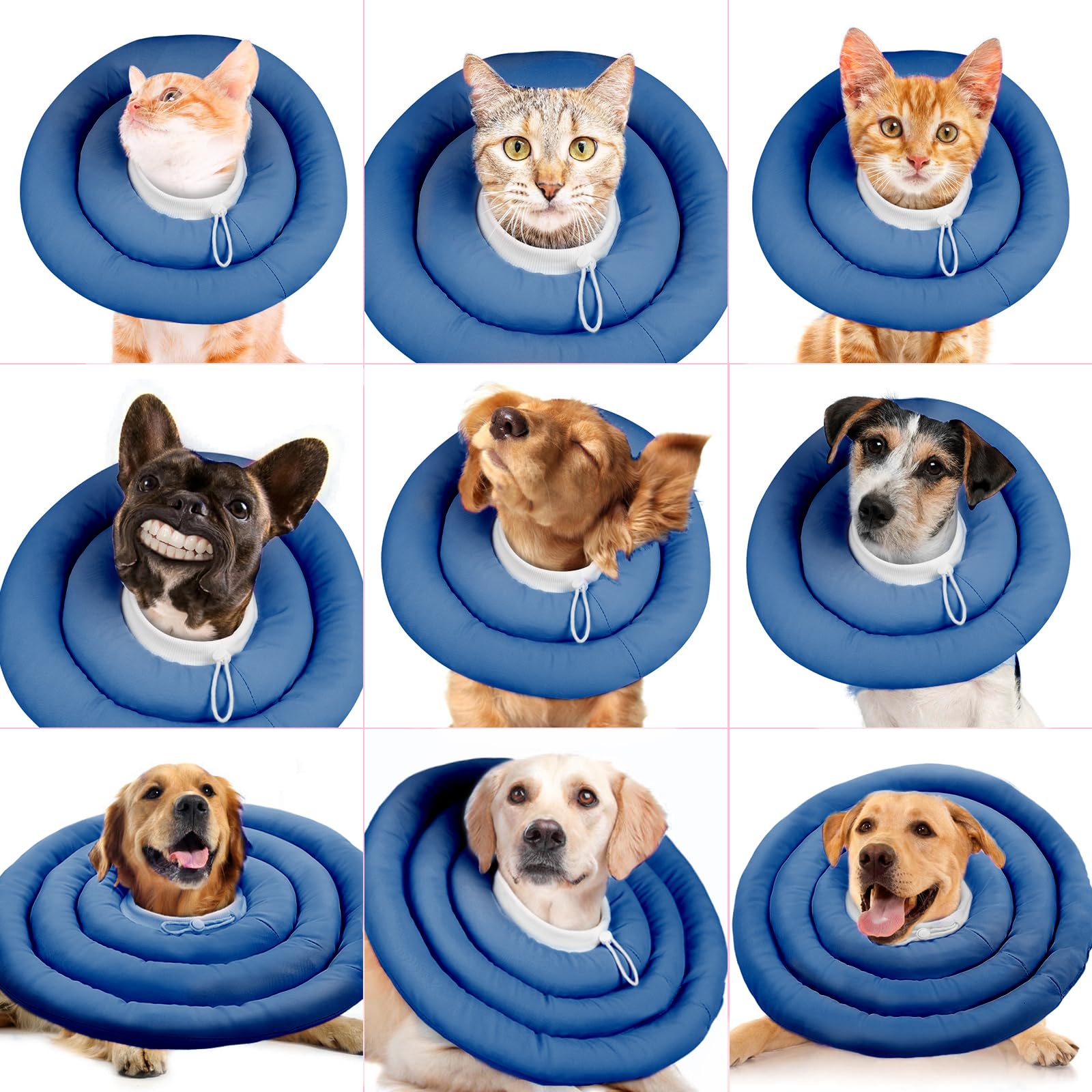 IDOMIK Dog Recovery Collar easy-clean surface resists hair and water for quick maintenance.