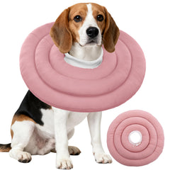 IDOMIK dog recovery collar pink XL worn for post-surgery protection