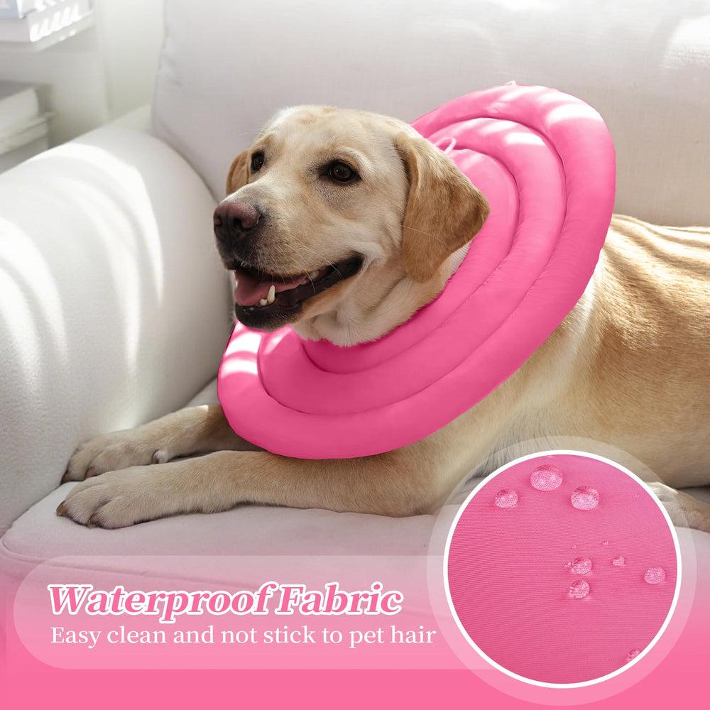 IDOMIK adjustable dog cone fits different neck sizes for secure, customizable protection