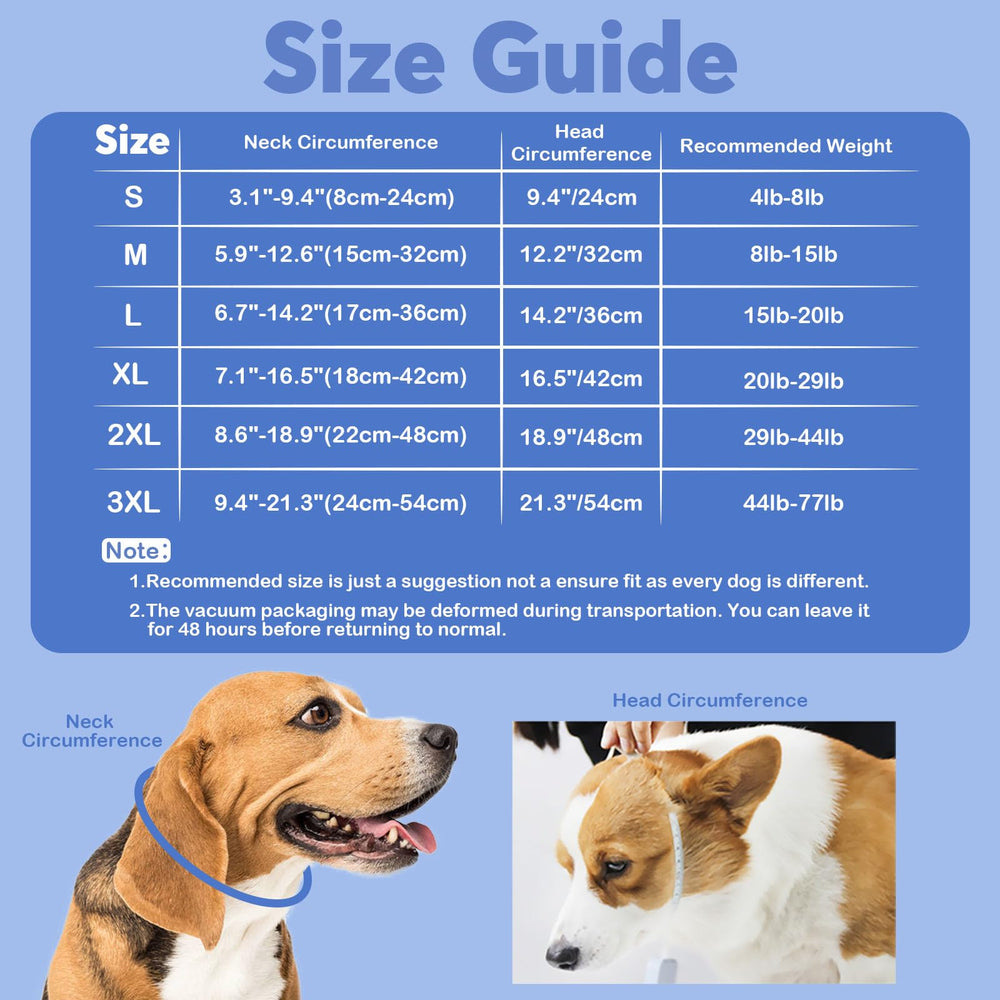 IDOMIK Dog Recovery Collar waterproof fabric keeps the cone clean and easy to wipe down.