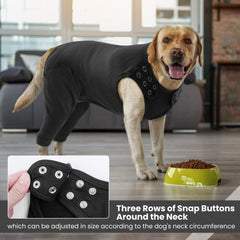IDOMIK dog-recovery-suit back-zip for easy on-off wear