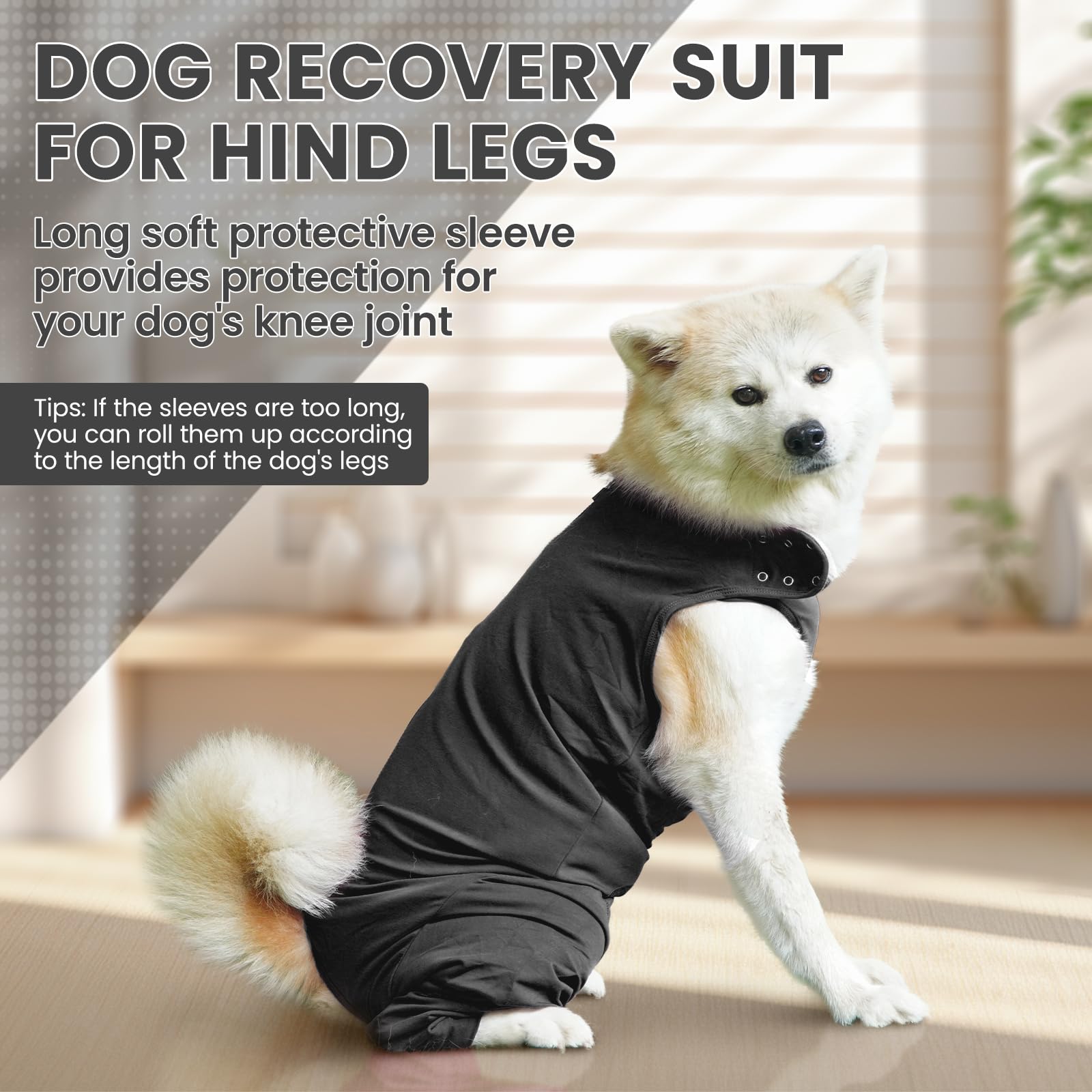 IDOMIK dog-recovery-suit breathable fabric for comfortable recovery