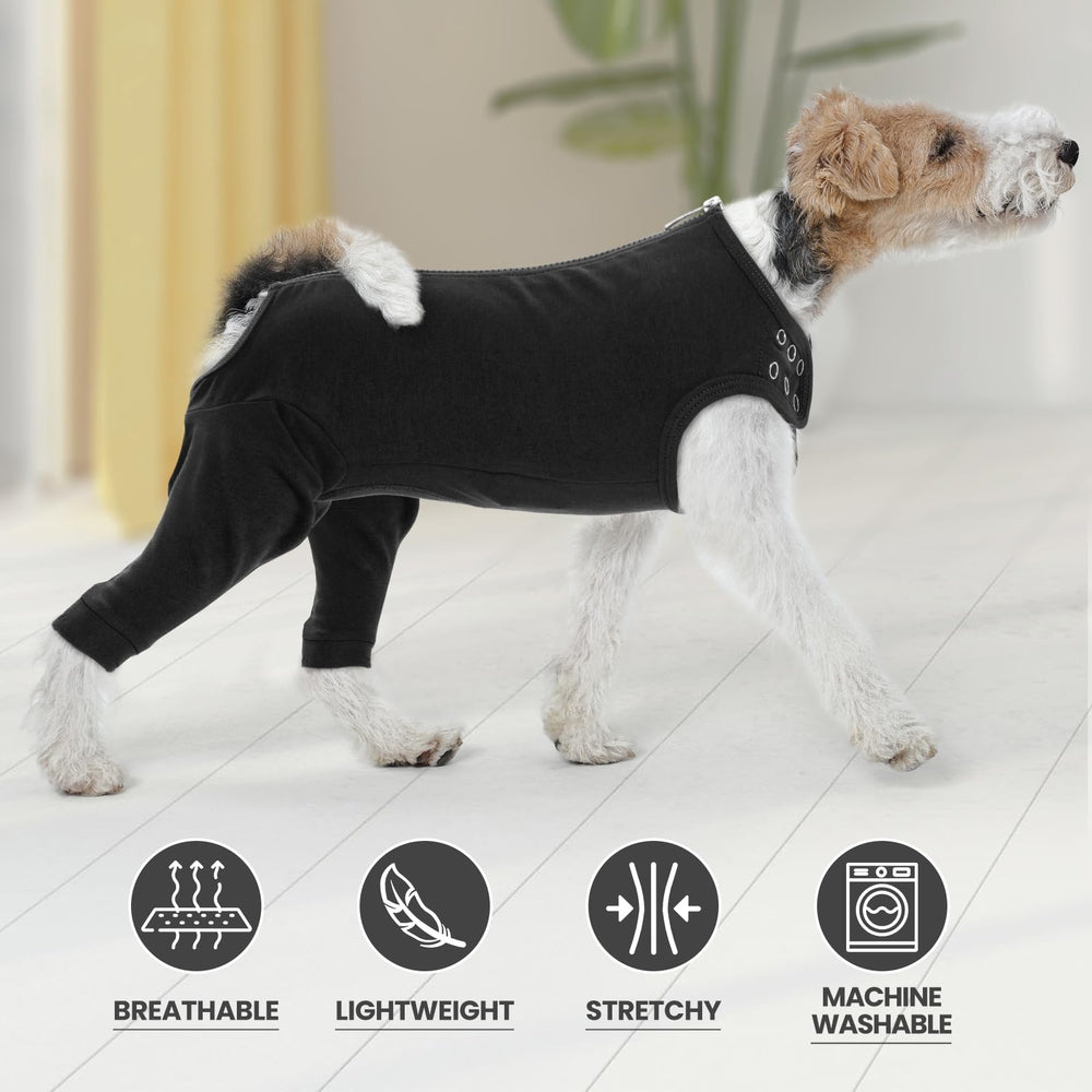 IDOMIK dog-recovery-suit male-pee-access design for easy bathroom breaks