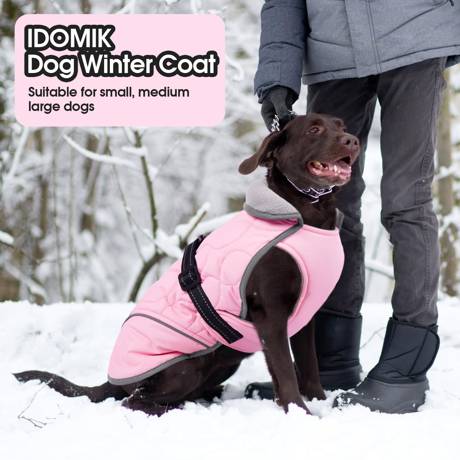 IDOMIK Dog Winter Jacket seven size range for many breeds