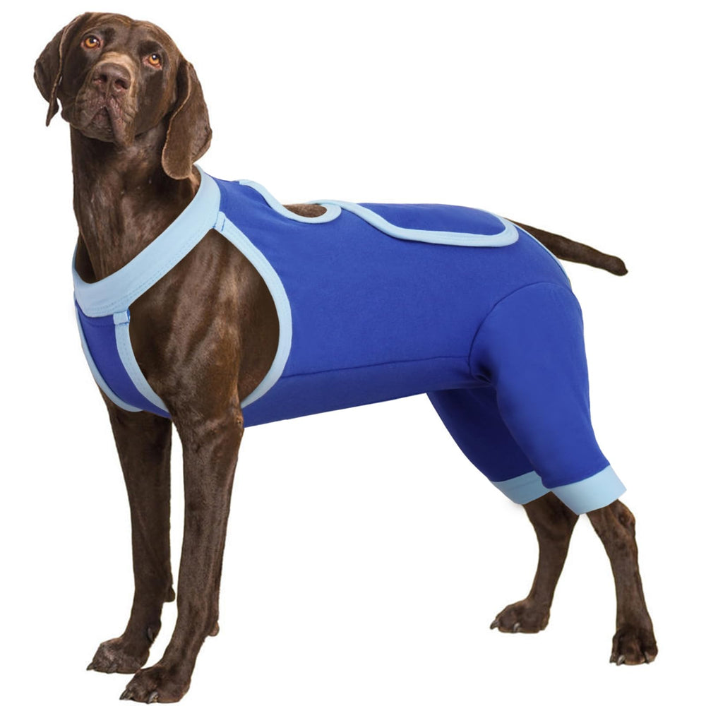 IDOMIK recovery suit for dogs rear leg sleeve protects wounds and promotes comfort