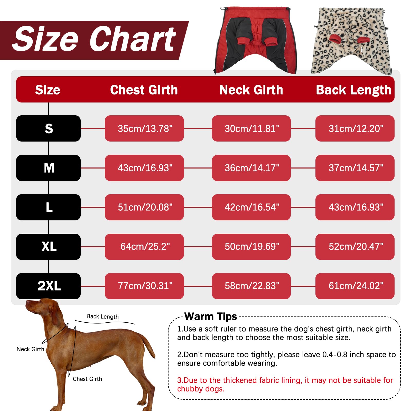 IDOMIK reversible dog winter coat leopard reverse side shows leopard lining for cozy, stylish warmth