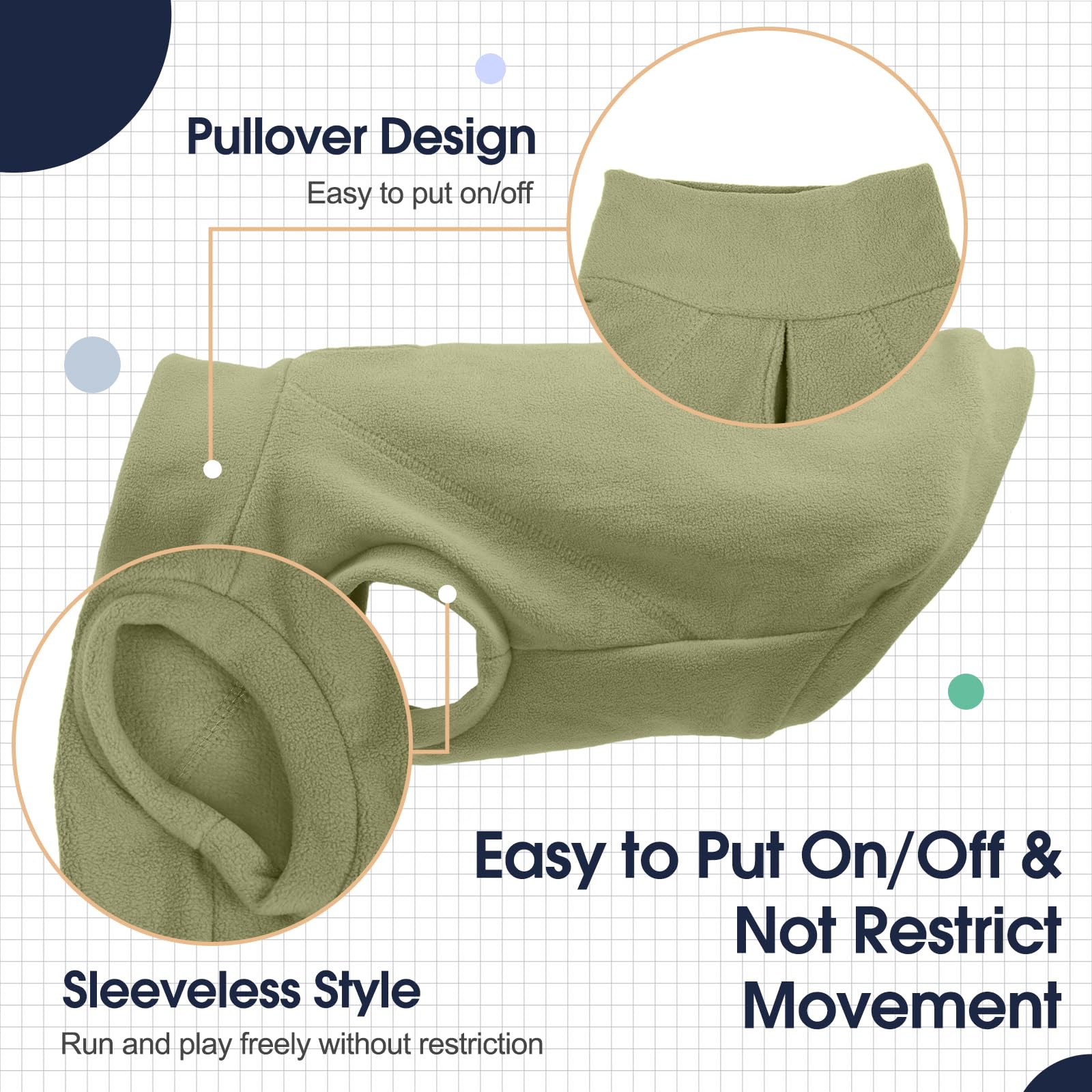 IECOii high-cut belly and back-length reference for proper sizing for labs