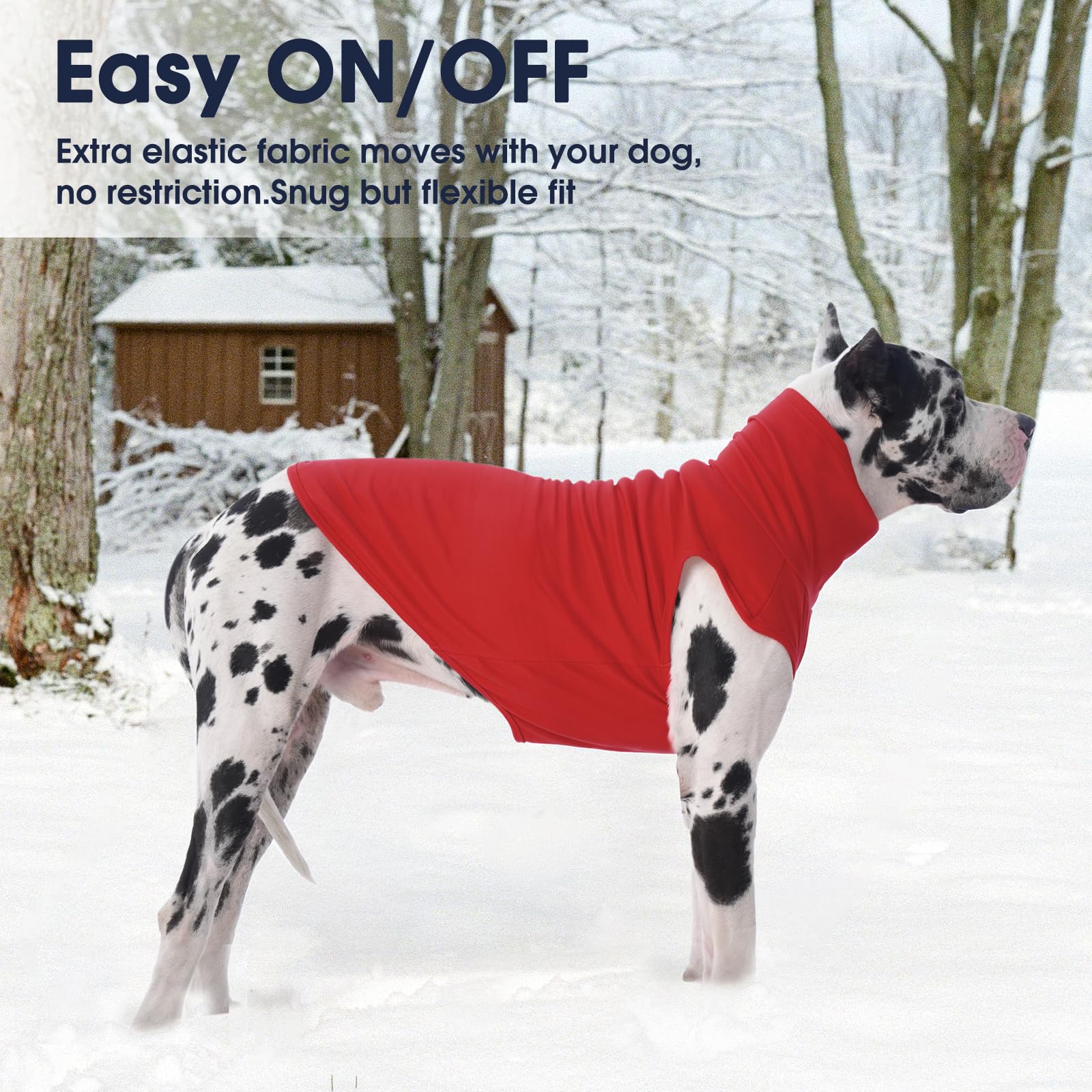 IECOii 4XL dog sweater anti-pilling and fade-resistant for long-lasting wear