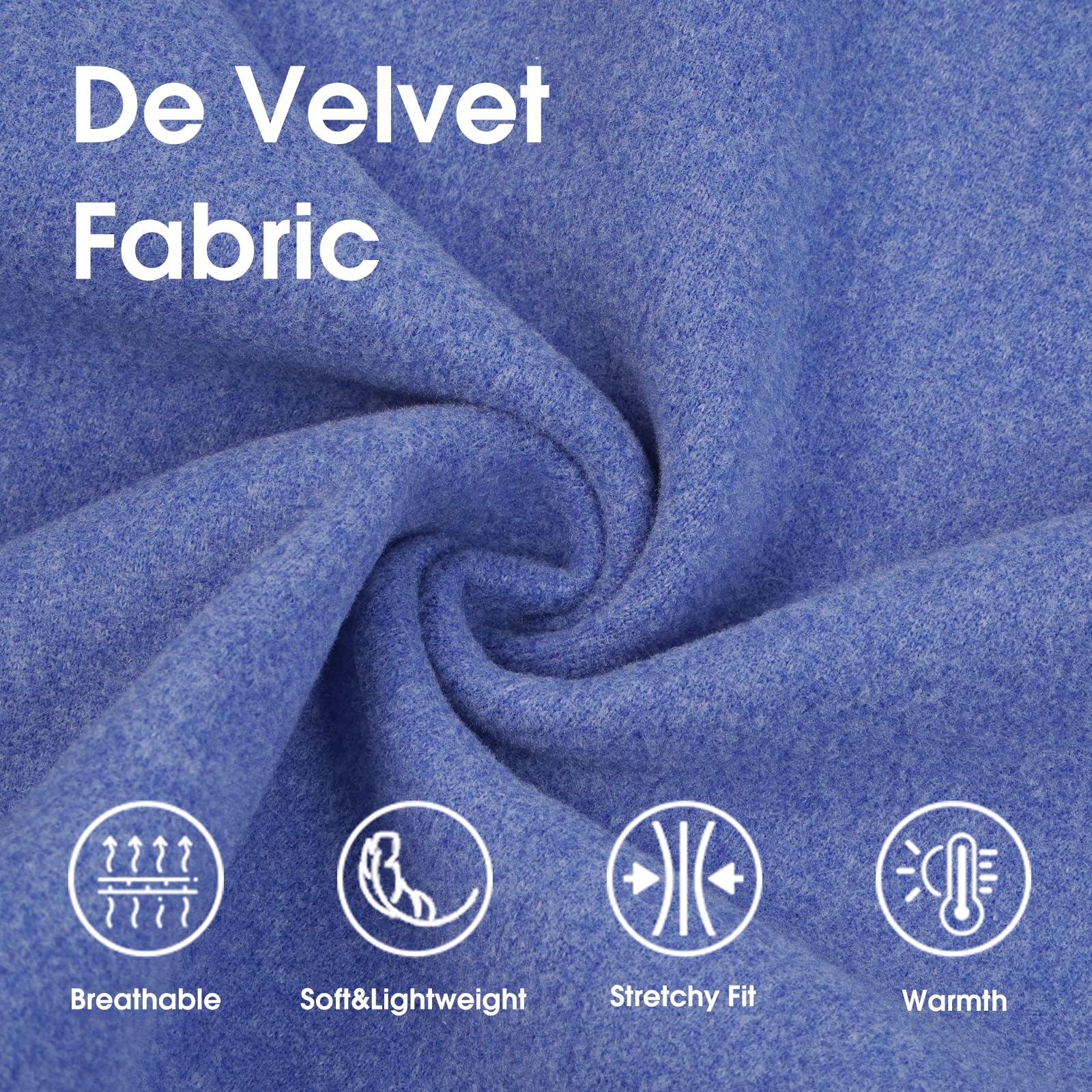 IECOii stretch fleece closeup highlights soft velvet comfort.