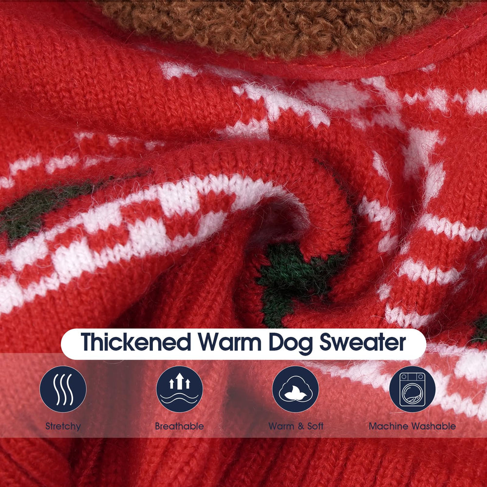 IECOii Christmas sweater pullover design enables easy on/off while keeping warmth.