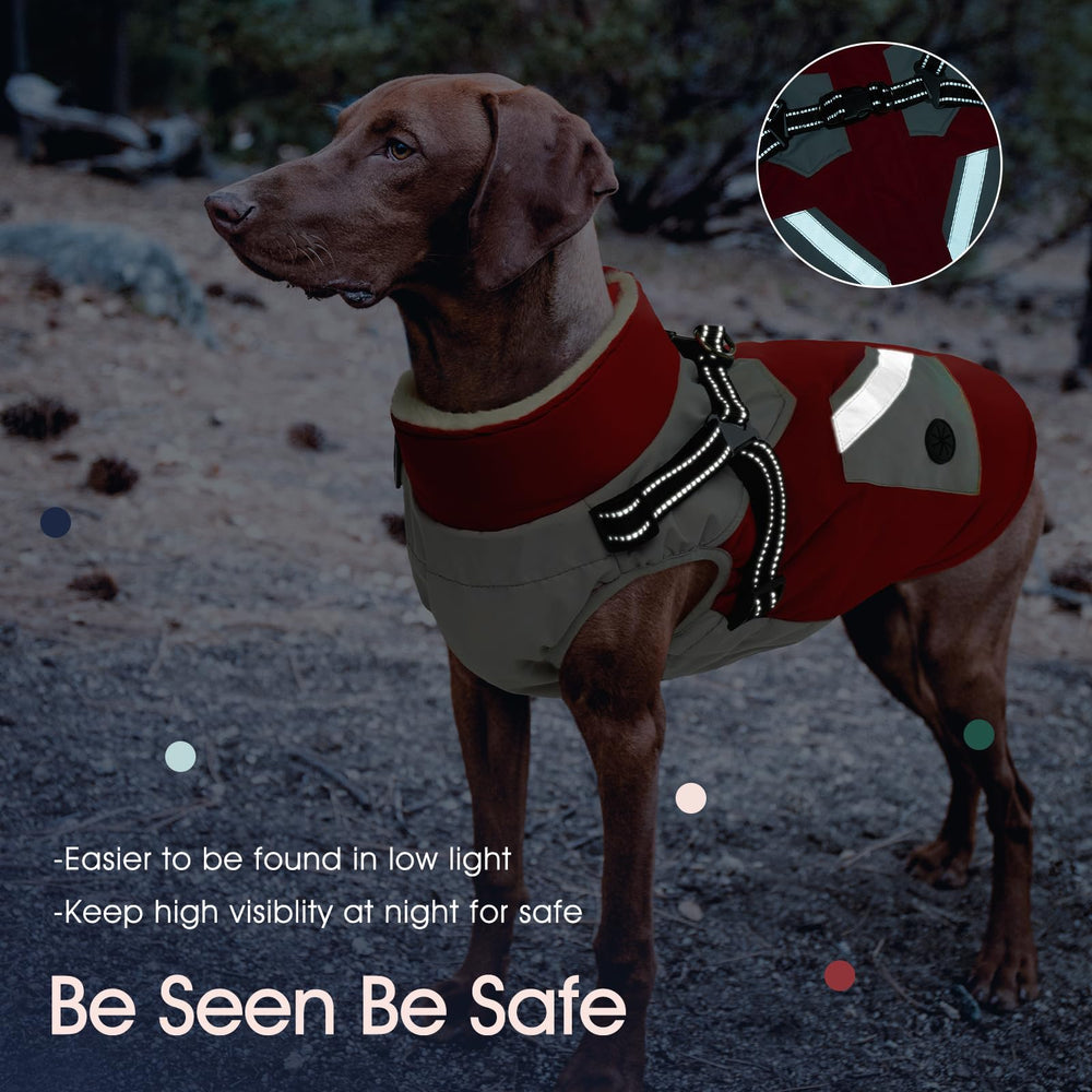 IECOii dog coat reflective straps, night walk visibility and safety
