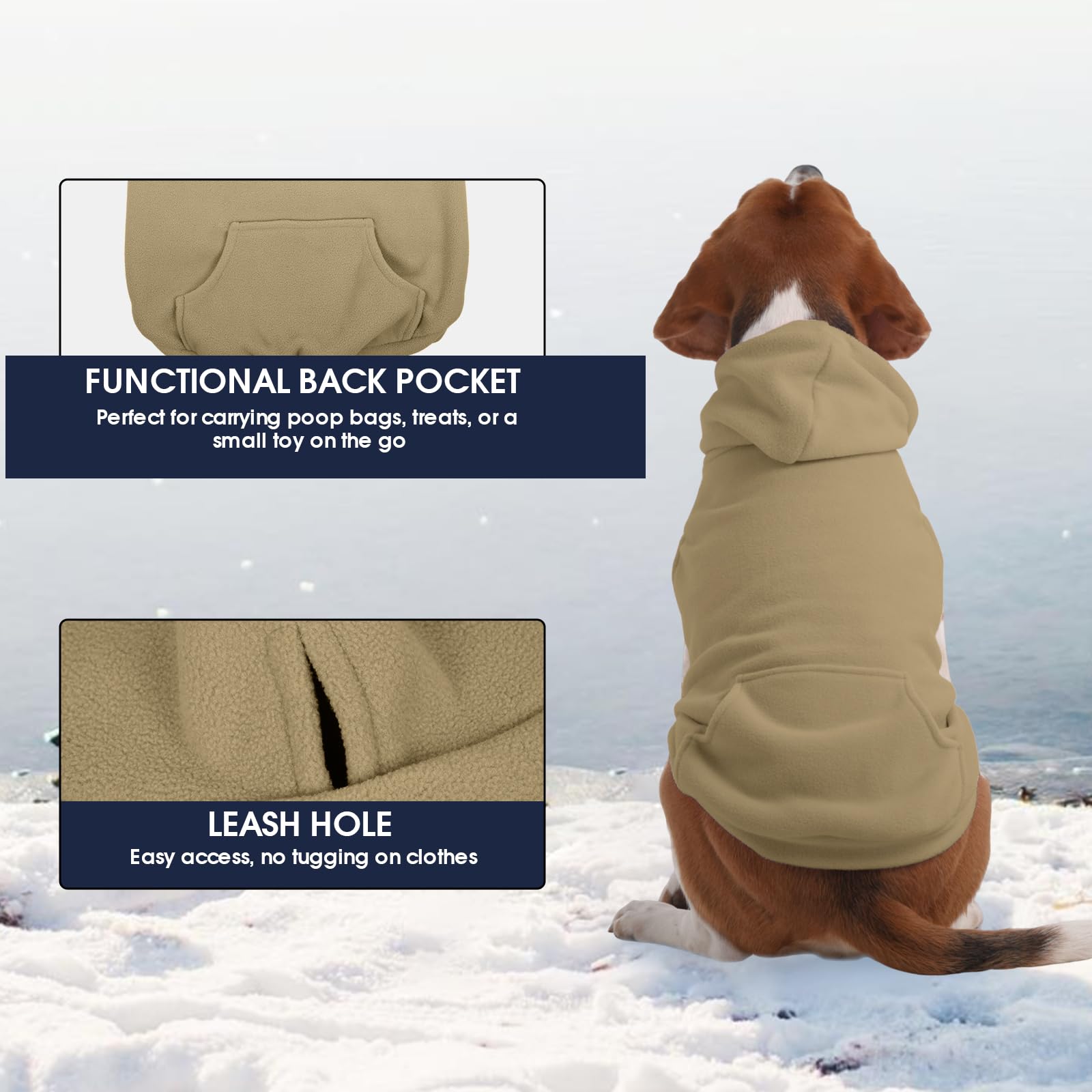 IECOii dog hoodie machine-washable for simple at-home care
