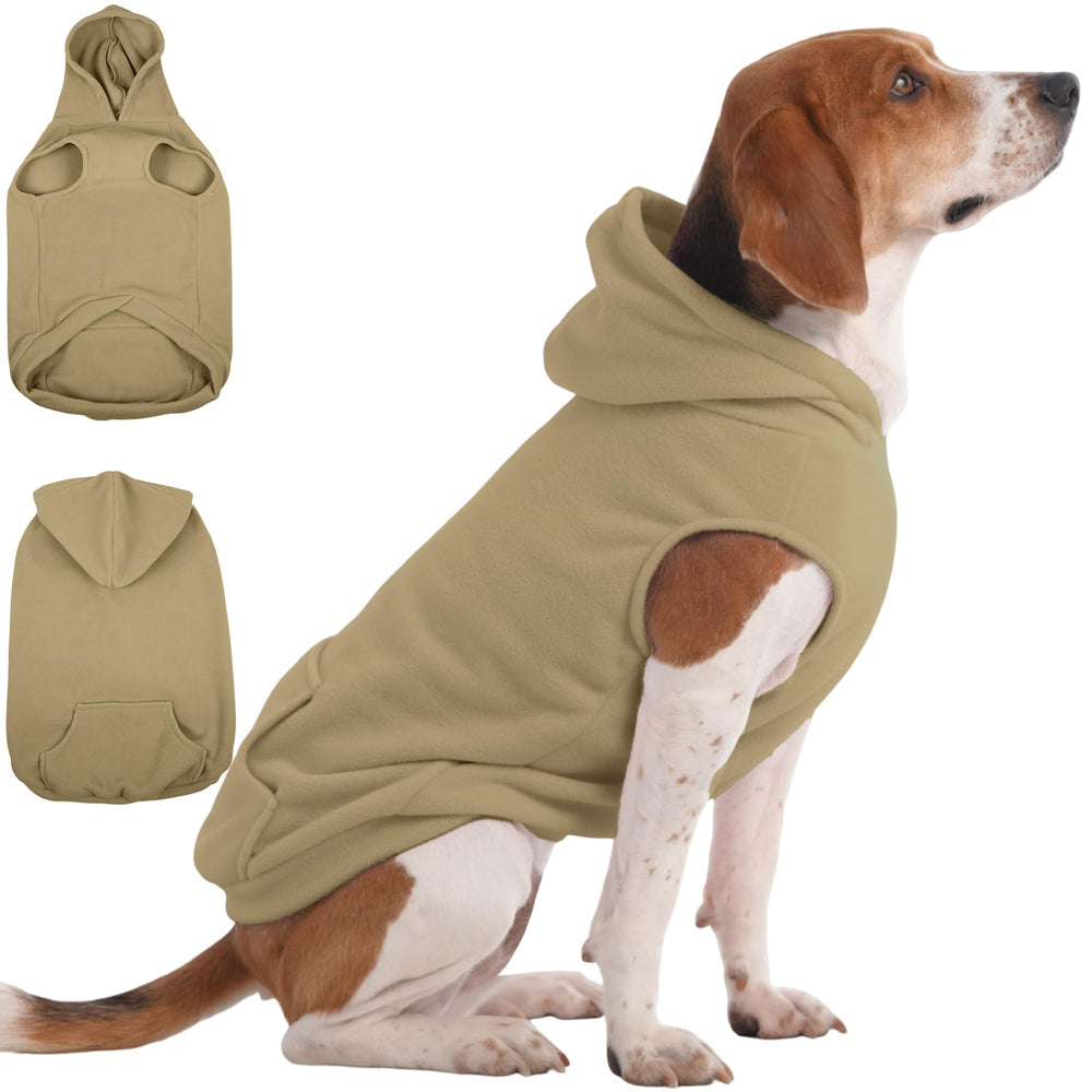 IECOii dog hoodie with polar fleece softness for warm, cozy winter wear