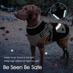 IECOii dog jacket waterproof outer fabric keeps your dog dry