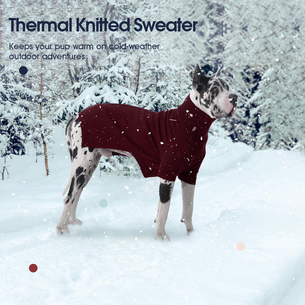 IECOii dog sweater back pattern highlights classic style for daily wear