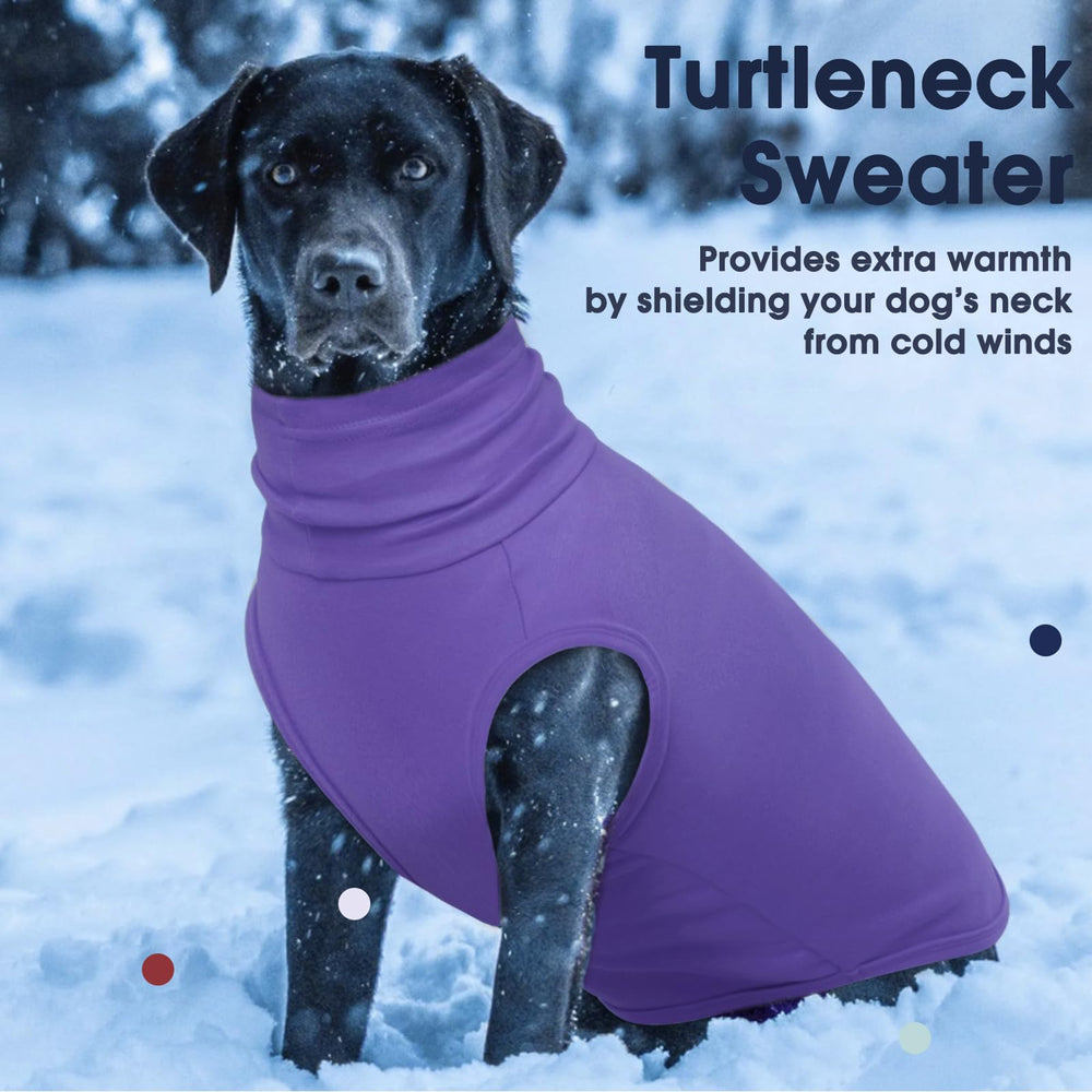 IECOii 4XL purple dog sweater festive winter outerwear for special occasions
