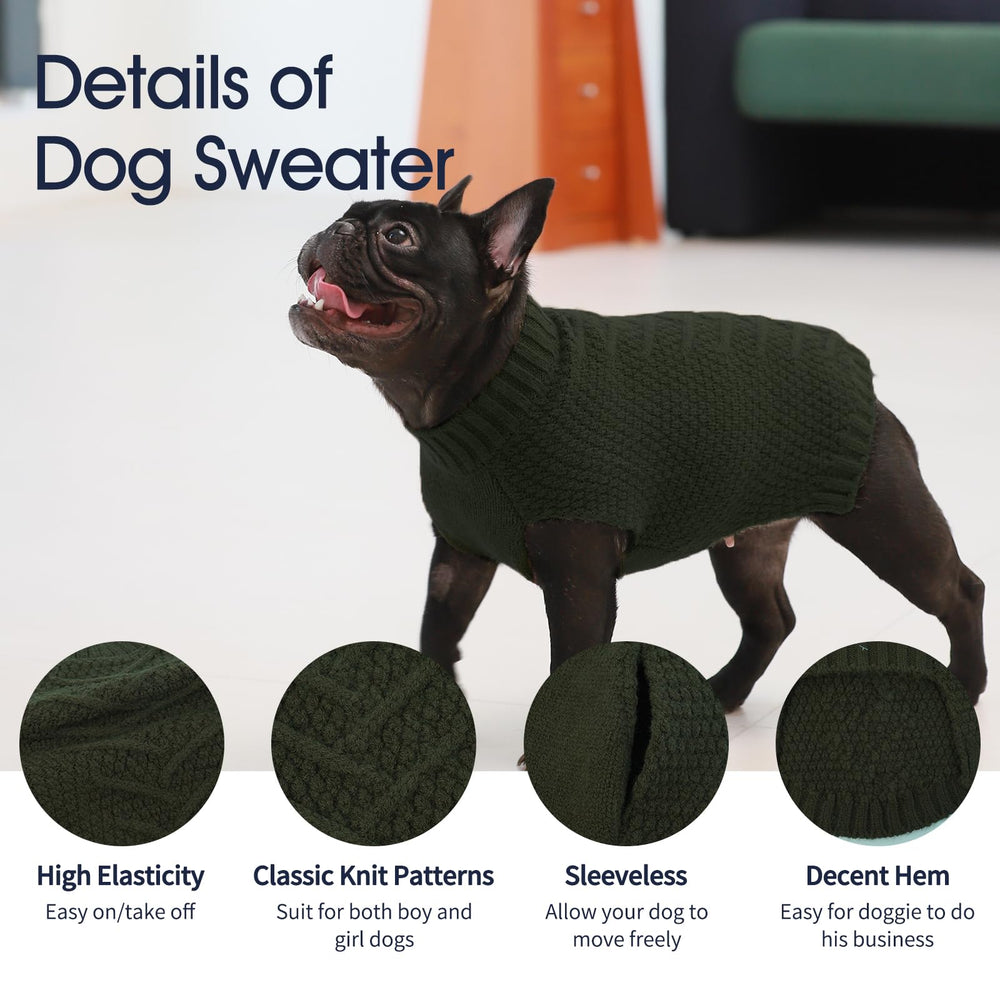 IECOii dog sweater holiday-ready warmth for festive occasions.