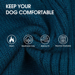 IECOii dog sweater sleeve detail highlights leg warmth and mobility