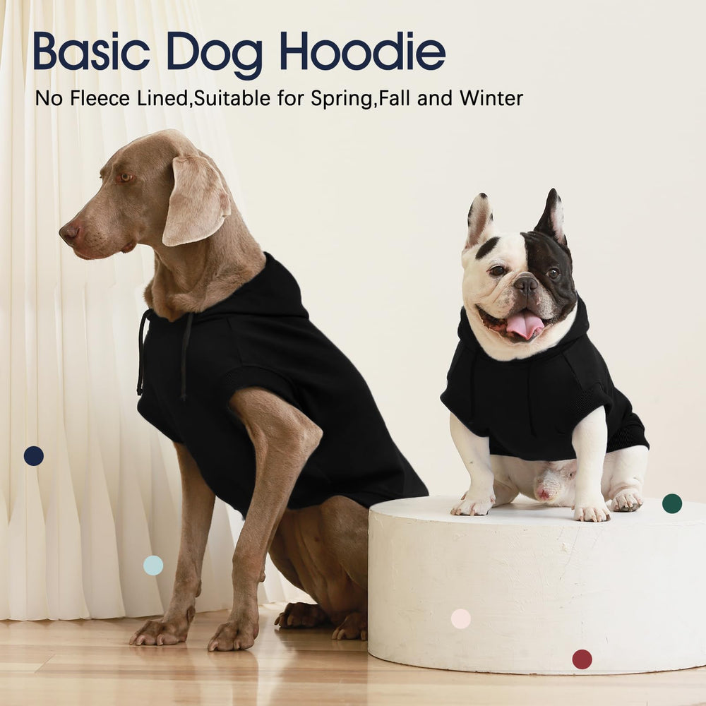 IECOii dog sweatshirt hood protects ears and neck during chilly morning walks